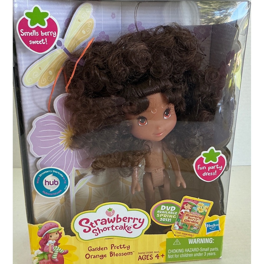 Hasbro Strawberry Shortcake Orange Blossom Doll 6in Curly Hair Missing Outfit
